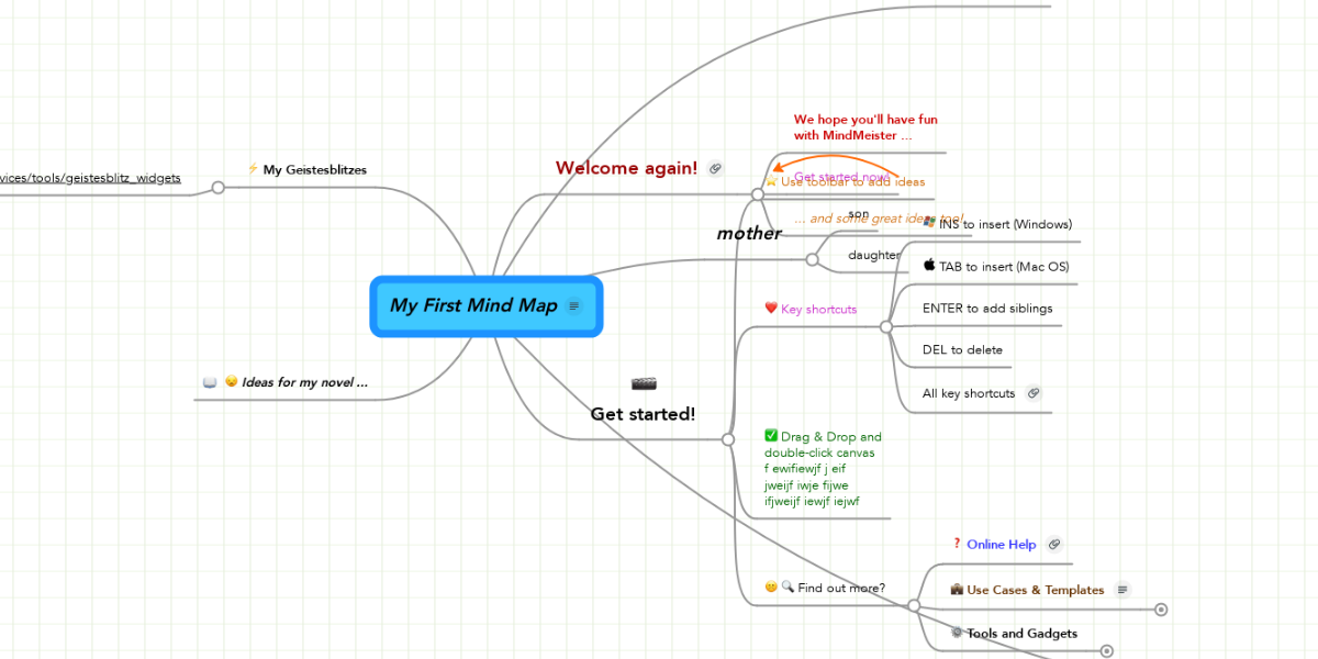 My First Mind Map Mindmeister Mind Map