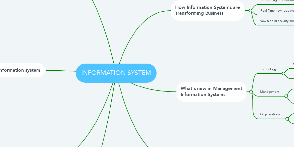 INFORMATION SYSTEM | MindMeister Mind Map