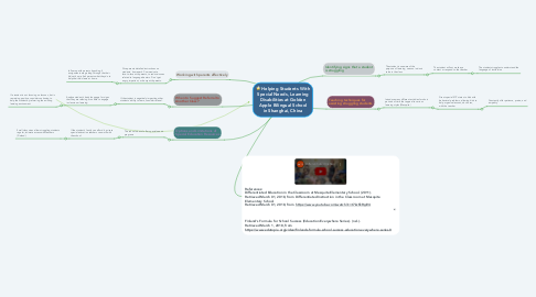 Mind Map: Helping Students With Special Needs, Learning Disabilities at Golden Apple Bilingual School in Shanghai, China