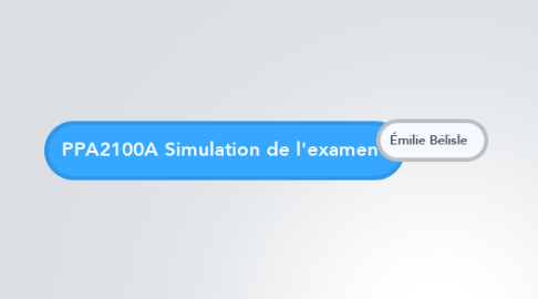 Mind Map: PPA2100A Simulation de l'examen