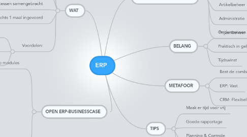 Mind Map: ERP