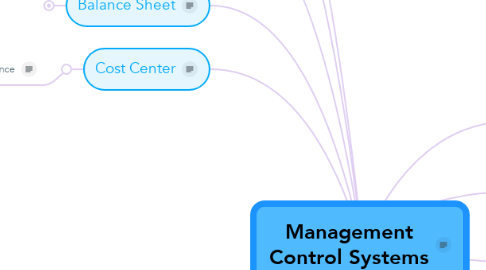 Management Control Systems | MindMeister Mind Map