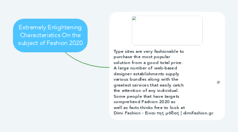 Mind Map: Extremely Enlightening Characteristics On the subject of Fashion 2020