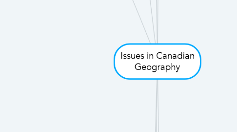 Mind Map: Issues in Canadian Geography