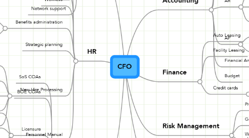 Mind Map: CFO