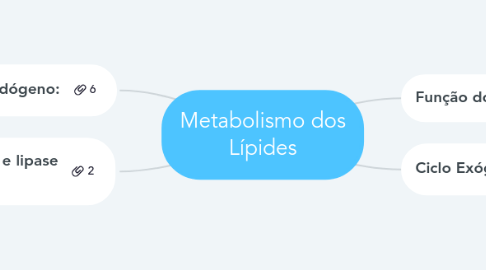 Mind Map: Metabolismo dos Lípides