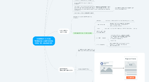 Mind Map: SUBINDO A SUA PRIMEIRA CAMPANHA COM OS ANÚNCIOS