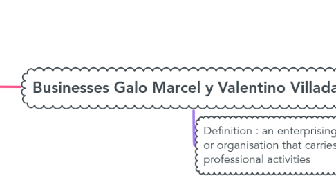 Mind Map: Businesses Galo Marcel y Valentino Villada