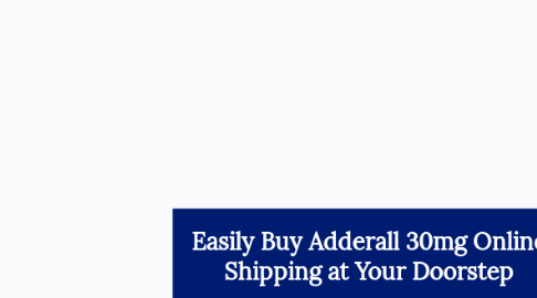 Mind Map: Easily Buy Adderall 30mg Online Shipping at Your Doorstep