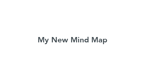 Mind Map: My New Mind Map