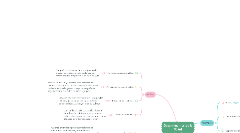 Mind Map: Determinantes de la Salud