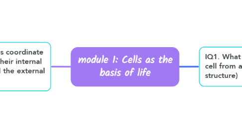 Mind Map: module 1: Cells as the basis of life