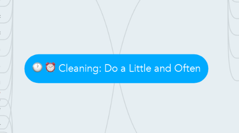 Cleaning: Do a Little and Often