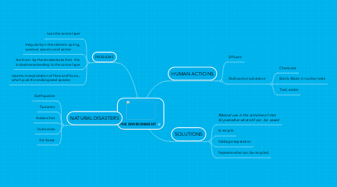 Mind Map: THE ENVIRONMENT