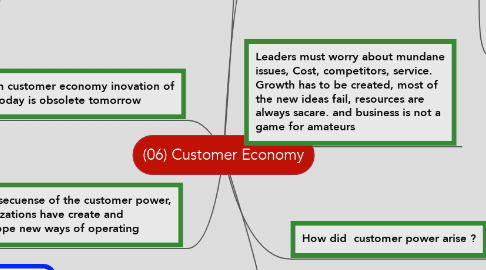 Mind Map: (06) Customer Economy
