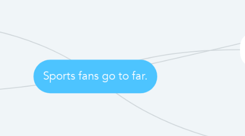 Mind Map: Sports fans go to far.