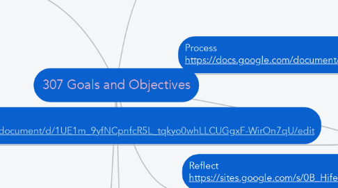 Mind Map: 307 Goals and Objectives